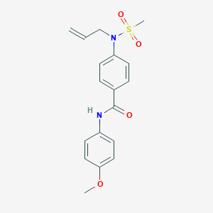 molecular formula C18H20N2O4S B305147 4-[allyl(methylsulfonyl)amino]-N-(4-methoxyphenyl)benzamide 