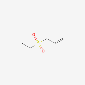 molecular formula C5H10O2S B3051479 3-(乙基磺酰基)-1-丙烯 CAS No. 34008-91-8