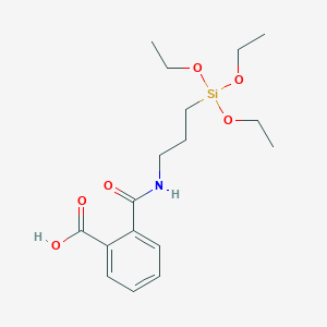 molecular formula C17H27NO6Si B3051485 Benzoic acid, 2-[[[3-(triethoxysilyl)propyl]amino]carbonyl]- CAS No. 34038-71-6