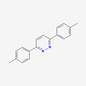 molecular formula C18H16N2 B3051493 Pyridazine, 3,6-bis(4-methylphenyl)- CAS No. 34102-87-9