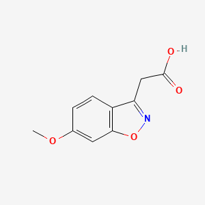 molecular formula C10H9NO4 B3051503 2-(6-Methoxybenzo[D]isoxazol-3-YL)acetic acid CAS No. 34200-00-5