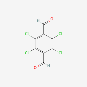 molecular formula C8H2Cl4O2 B3051506 2,3,5,6-四氯苯-1,4-二甲醛 CAS No. 3421-67-8