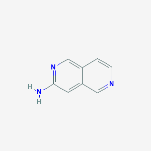 molecular formula C8H7N3 B3051509 2,6-Naphthyridin-3-amine CAS No. 3423-42-5