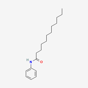 molecular formula C18H29NO B3051520 十二酰胺，N-苯基- CAS No. 3430-95-3