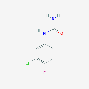 molecular formula C7H6ClFN2O B3051526 (3-氯-4-氟苯基)脲 CAS No. 343247-57-4