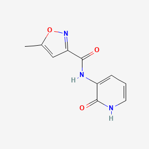 molecular formula C10H9N3O3 B3051531 5-甲基-N-(2-氧代-1,2-二氢吡啶-3-基)-1,2-恶唑-3-甲酰胺 CAS No. 343566-51-8