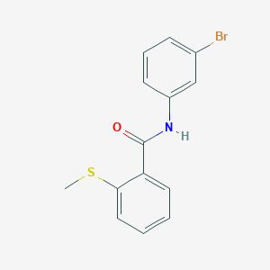 molecular formula C14H12BrNOS B305154 N-(3-bromophenyl)-2-(methylsulfanyl)benzamide 