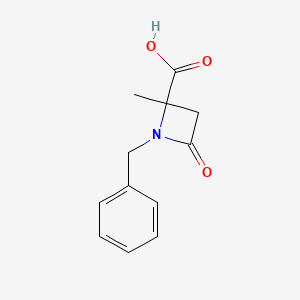 2-Azetidinecarboxylicacid, 2-methyl-4-oxo-1-(phenylmethyl)-