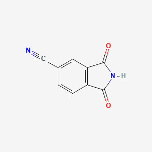 molecular formula C9H4N2O2 B3051561 1,3-二氧代异吲哚啉-5-腈 CAS No. 34613-09-7