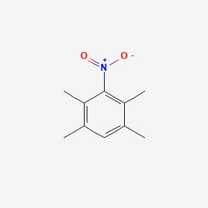 molecular formula C10H13NO2 B3051563 1,2,4,5-Tetramethyl-3-nitrobenzene CAS No. 3463-36-3