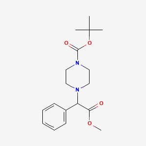 Tert-butyl 4-(2-methoxy-2-oxo-1-phenylethyl)piperazine-1-carboxylate