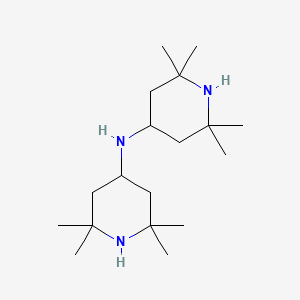 molecular formula C18H37N3 B3051589 Bis(2,2,6,6-tetramethyl-4-piperidyl)amine CAS No. 34887-26-8