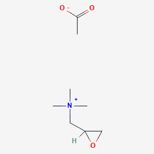 molecular formula C8H17NO3 B3051590 (2,3-Epoxypropyl)trimethylammonium acetate CAS No. 34890-37-4