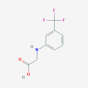 molecular formula C9H8F3NO2 B3051591 2-{[3-(Trifluoromethyl)phenyl]amino}acetic acid CAS No. 349-81-5