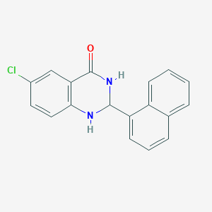 6-chloro-2-naphthalen-1-yl-2,3-dihydro-1H-quinazolin-4-one
