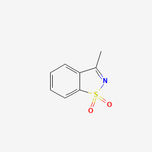 molecular formula C8H7NO2S B3051601 3-Methyl-1,2-benzothiazole-1,1-dione CAS No. 34989-82-7