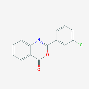 molecular formula C14H8ClNO2 B3051616 2-(3-chlorophenyl)-4H-3,1-benzoxazin-4-one CAS No. 35067-68-6