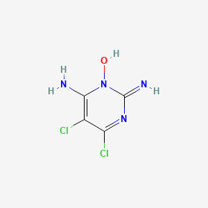 molecular formula C4H4Cl2N4O B3051626 5,6-Dichloro-3-hydroxy-2-iminopyrimidin-4-amine CAS No. 35139-68-5