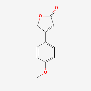 molecular formula C11H10O3 B3051629 4-(4-Methoxyphenyl)furan-2(5H)-one CAS No. 3516-65-2