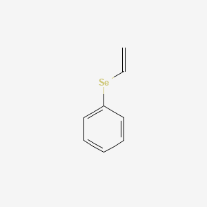 molecular formula C8H8Se B3051631 Benzene, (ethenylseleno)- CAS No. 35167-28-3
