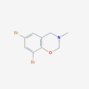 molecular formula C9H9Br2NO B3051635 6,8-Dibromo-3-methyl-3,4-dihydro-2h-1,3-benzoxazine CAS No. 35183-34-7