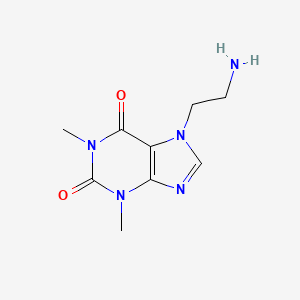 molecular formula C9H13N5O2 B3051640 7-(2-Aminoethyl)theophylline CAS No. 35206-02-1