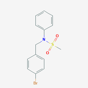 molecular formula C14H14BrNO2S B305165 N-(4-bromobenzyl)-N-phenylmethanesulfonamide 