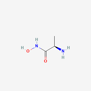 molecular formula C3H8N2O2 B3051655 Propanamide, 2-amino-N-hydroxy-, (R)- CAS No. 35320-20-8