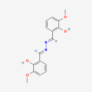 molecular formula C16H16N2O4 B3051656 1,2-Bis(2-hydroxy-3-methoxybenzylidene)hydrazine CAS No. 3533-45-7