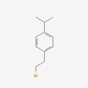 molecular formula C11H15B B3051659 1-(2-Bromoethyl)-4-isopropylbenzene CAS No. 35338-68-2