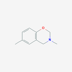 molecular formula C10H13NO B3051660 3,6-Dimethyl-3,4-dihydro-2h-1,3-benzoxazine CAS No. 3534-33-6
