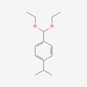 molecular formula C14H22O2 B3051664 1-(Diethoxymethyl)-4-(propan-2-yl)benzene CAS No. 35364-90-0