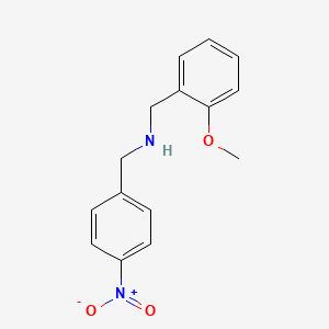 molecular formula C15H16N2O3 B3051669 (2-甲氧基苄基)(4-硝基苄基)胺 CAS No. 353773-31-6