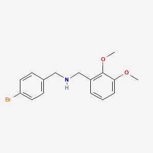 molecular formula C16H18BrNO2 B3051672 (4-Bromobenzyl)(2,3-dimethoxybenzyl)amine CAS No. 353779-16-5