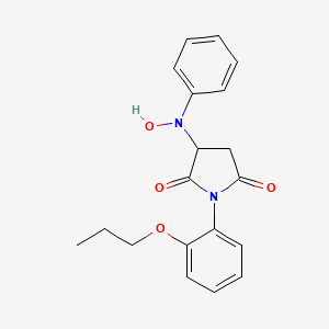 3-(Hydroxy(phenyl)amino)-1-(2-propoxyphenyl)pyrrolidine-2,5-dione