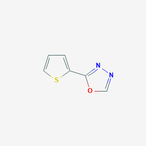 molecular formula C6H4N2OS B3051686 2-(Thiophen-2-yl)-1,3,4-oxadiazole CAS No. 35403-88-4