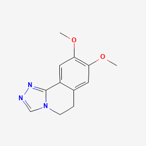molecular formula C12H13N3O2 B3051704 5,6-Dihydro-8,9-dimethoxy-1,2,4-triazolo(3,4-a)isoquinoline CAS No. 35515-48-1