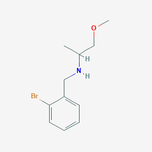 molecular formula C11H16BrNO B3051708 (2-Bromobenzyl)(2-methoxy-1-methylethyl)amine CAS No. 355381-82-7