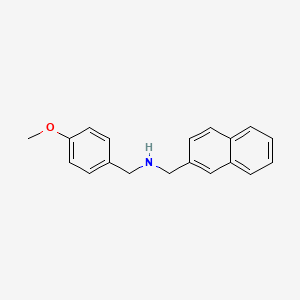 molecular formula C19H19NO B3051720 (4-Methoxybenzyl)(2-naphthylmethyl)amine CAS No. 355816-03-4