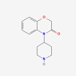 molecular formula C13H16N2O2 B3051724 2H-1,4-Benzoxazin-3(4H)-one, 4-(4-piperidinyl)- CAS No. 356072-48-5