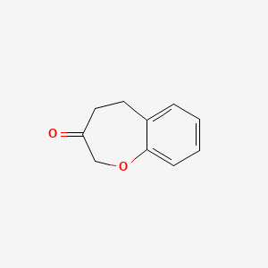 molecular formula C10H10O2 B3051753 2,3,4,5-Tetrahydro-1-benzoxepin-3-one CAS No. 35783-10-9