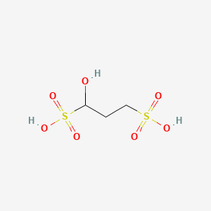 molecular formula C3H8O7S2 B3051758 1-Hydroxy-1,3-propanedisulfonic acid CAS No. 35850-94-3
