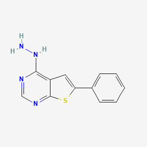 4-Hydrazino-6-phenylthieno[2,3-d]pyrimidine