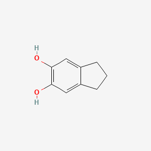 molecular formula C9H10O2 B3051778 2,3-二氢-1H-茚满-5,6-二醇 CAS No. 3598-20-7