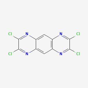 molecular formula C10H2Cl4N4 B3051787 2,3,7,8-Tetrachloropyrazino[2,3-g]quinoxaline CAS No. 3604-51-1