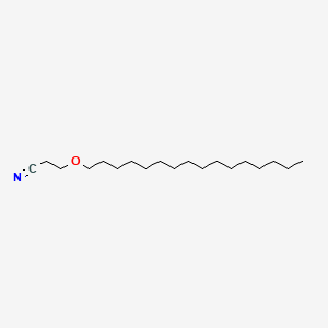 molecular formula C19H37NO B3051791 Propanenitrile, 3-(hexadecyloxy)- CAS No. 3605-77-4