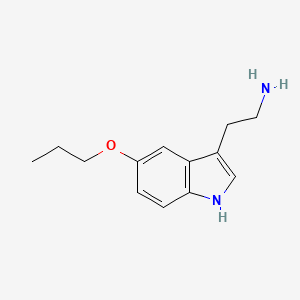 molecular formula C13H18N2O B3051796 5-Propoxytryptamine CAS No. 3610-40-0