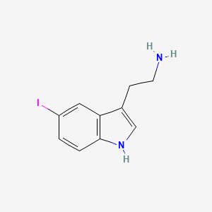 molecular formula C10H11IN2 B3051797 2-(5-iodo-1H-indol-3-yl)ethanamine CAS No. 3610-43-3