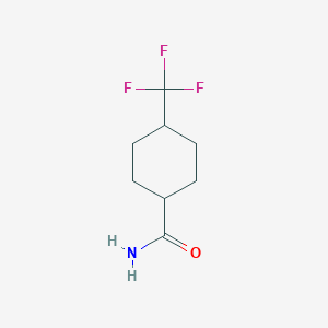molecular formula C8H12F3NO B3051805 4-(三氟甲基)环己烷-1-甲酰胺 CAS No. 361393-84-2