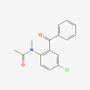 molecular formula C16H14ClNO2 B3051823 N-(2-Benzoyl-4-chlorophenyl)-N-methylacetamide CAS No. 36271-03-1